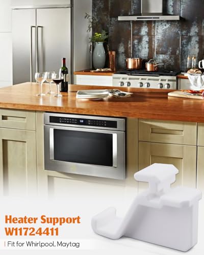 W10909479 Microwave Element Support Clip Bracket Replacement for Whirlpool KitchenAid JennAir etc, Replace W10288008 W10120233 461967753871 W10120232 W10120233