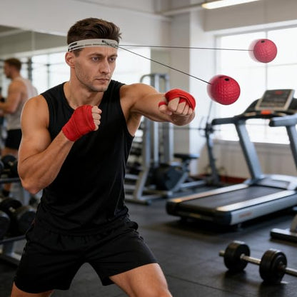 Boxing Reflex Ball Punching Speed Reaction - color: red hard ball
