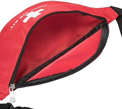 First Aid Empty Kit,Compact and Lightweight Waterproof First Aid Bag Empty with Zippered for Emergency at Home, Office, Car, Outdoors, Boat, Camping, Hiking(Bag Only) (2 Pack Fanny Pack) - size: 11 x 5.5 x 3.5 inch