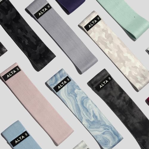 ALTA Booty Bands for Women, Non-Slip Fabric Resistance Bands for Working - color: Seaside