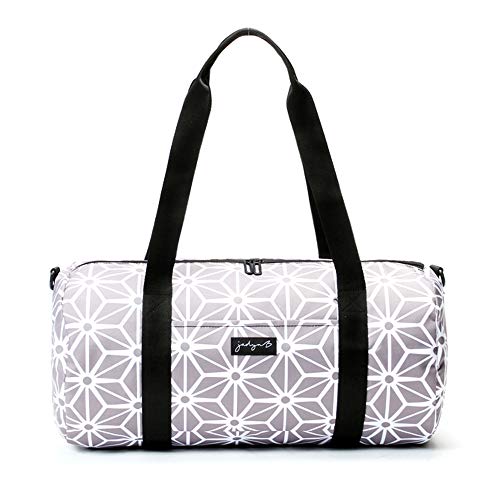 Jadyn 19” Barrel Womens Duffel/Gym/Weekender Bag (Geometric Gray) - color: Geometric Gray