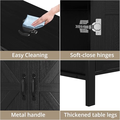 VOWNER 100-150 Gallon Fish Tank Stand with Power Outlet, Heavy Duty Aquarium Stand with Cabinet Storage for Fish Tank, Turtle Tank, Reptile Terrarium, 60" L*23.6" W Tabletop, 2200 LBS Capacity, Black - color: Black