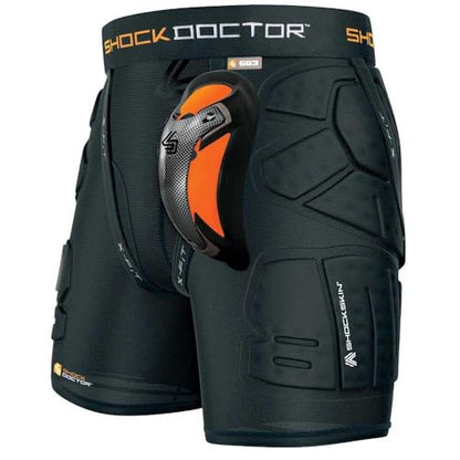Shock Doctor Compression Shorts Men - Impact & Compression Shorts with Carbon Athletic Cup