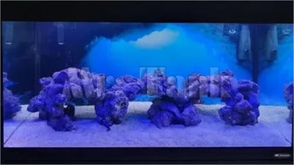 Aquarium Background 3D Effect Aquarium Background Sticker Static Cling Film Fish Tank(24x16 inch) - size: 24x16 inch