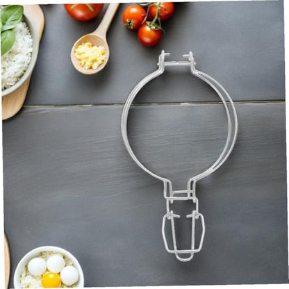 2pcs Stainless Steel Food Sealing Clip 93mm Wire Fixing Buckle Glass Container Lid Clamp for Kitchen Storage and Canning