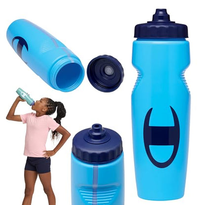 Champion Quench Squeeze Water Bottle, BPA-Free, 24oz (Bonnie Blue) - color: Bonnie Blue