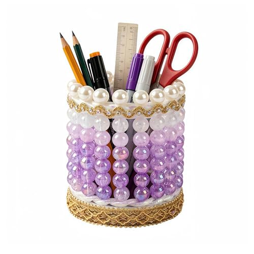 Makeup Brush Pen Pencil Holder, Desktop Organizer for Desk Office | Pencil Cup for School, Home and Stationary Supplies, Teacher Appreciation Birthday Graduation Present for Families Friends