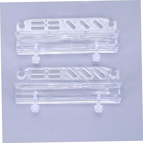 Totority Acrylic Aquarium Tool Holder Lightweight Wall-Mounted Storage Rack for Fish Tank Cleaning Tools and Plant Maintenance Compact Organizer Easy Installation and Removable Design