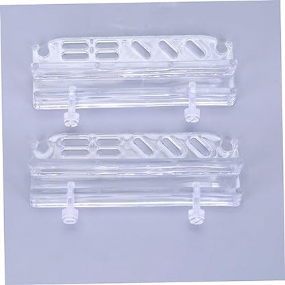 Totority Acrylic Aquarium Tool Holder Lightweight Wall-Mounted Storage Rack for Fish Tank Cleaning Tools and Plant Maintenance Compact Organizer Easy Installation and Removable Design