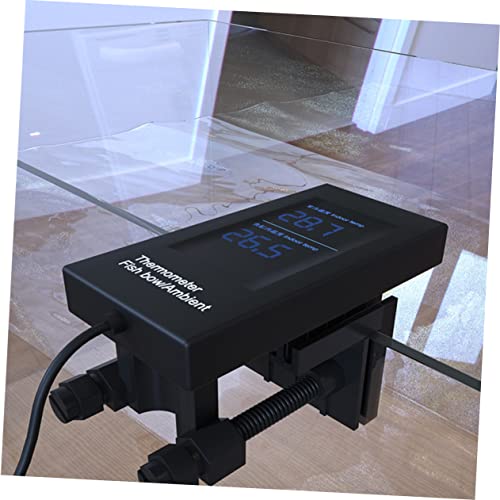 LIOOBO Multifunctional Acrylic Pipe Holder for Fish Tanks Water Filter Holder Clip Easy to Install Space-Saving Design Black