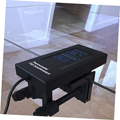 LIOOBO Multifunctional Acrylic Pipe Holder for Fish Tanks Water Filter Holder Clip Easy to Install Space-Saving Design Black