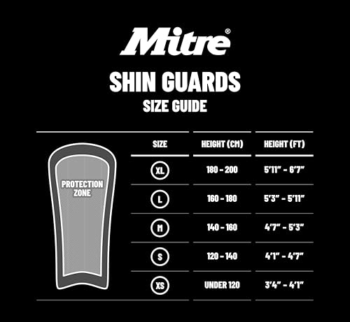 Mitre Unisex Soccer Shin Guards - color: Aircell Carbon Slip Black/Red, size: Large