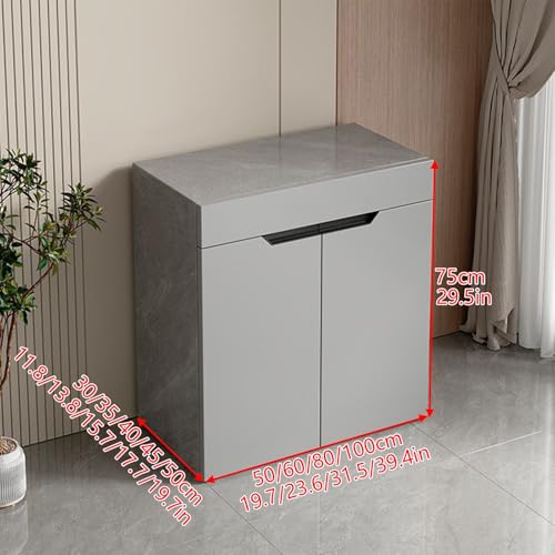 Minimalist Aquarium Cabinet Stand with Doors, Waterproof & Wear-Resistant, Adjustable Shelves for 60x30cm Fish Tanks, Perfect Furniture for Home Decor