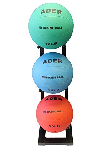Ader Medicine Ball Set w/Rack - size: Rack + 10-15 LB Med Balls