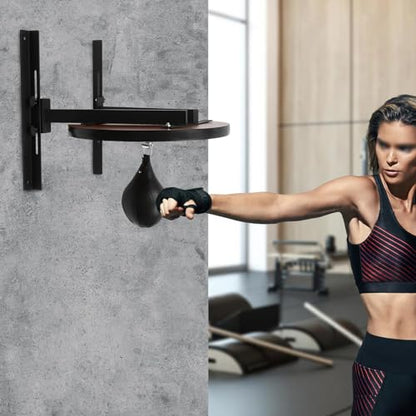 Speed Bag Platform, Speed Bag Platform Kit with Adjustable Height, Heavy Duty Boxing Training Equipment with Punching Ball for Homes, Gyms, Companies, Schools