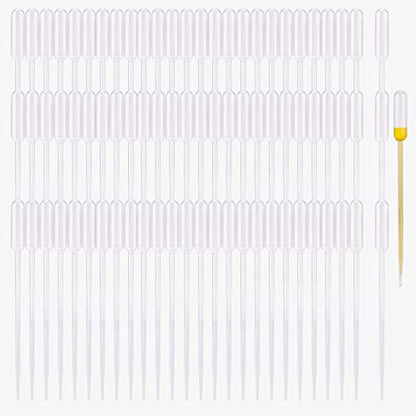 350PCS 0.5ML Thin Plastic Transfer Pipettes Disposable Eye Dropper for Aromatic Mixture - size: 0.5 ml