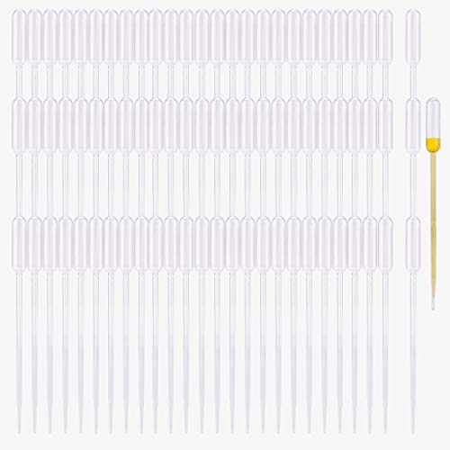 350PCS 0.5ML Thin Plastic Transfer Pipettes Disposable Eye Dropper for Aromatic Mixture - size: 0.5 ml