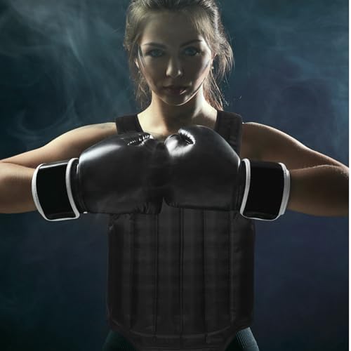 Breathable Boxing Chest Protector Guard Taekwondo Chest Guard with Impact Resistance Convenient Black Adult Size for Martial Arts and Combat Training
