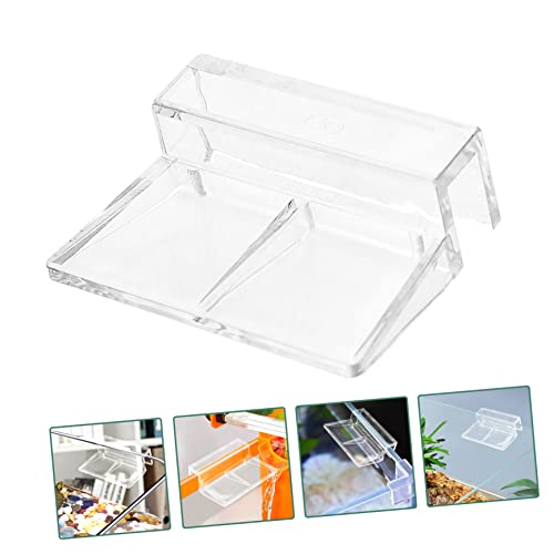 Happyyami 10pcs Acrylic Fish Tank Cover Brackets Support for Aquarium Lids for Turtle and Snake Tanks Quality Water Resistant Holders