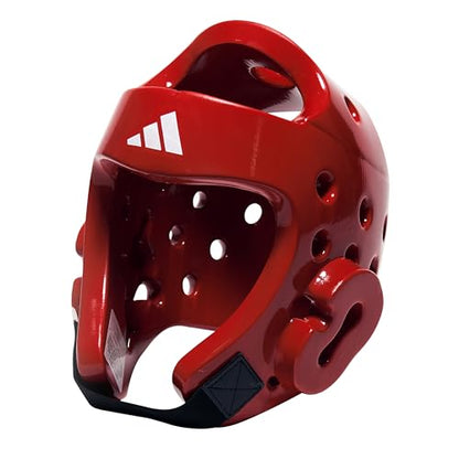 Adidas WT Taekwondo Martial Arts Dipped Foam Head Guard Protector - color: Red, size: Small