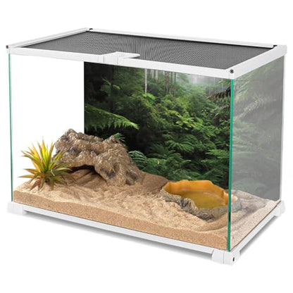 AWERT Foggy Forest Terrarium Background Green Tree Reptile Habitat Background Tropical Rainforest Aquarium Background 30x12 inches