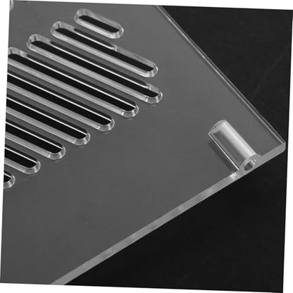 Toyvian Aquarium Divider Acrylic Grid Board for Fish Tank Isolation Pump Guards Betta Fish Tank Divider Suction Cups Accessories
