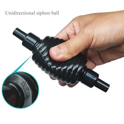 5ft-S Aquarium Siphon Vacuum Cleaner for Fish Tank Cleaning Gravel & Sand - size: 5ft-S