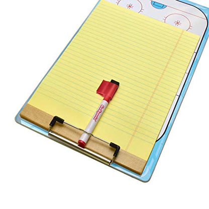 GoSports Premium Dry Erase Coaches Clipboards – Basketball, Baseball, Football, Soccer, Hockey, Volleyball, Lacrosse - color: Hockey