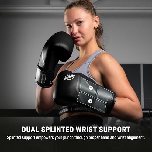 Hayabusa E1 Boxing Gloves for Men and Women - color: Black/Grey, size: 14oz