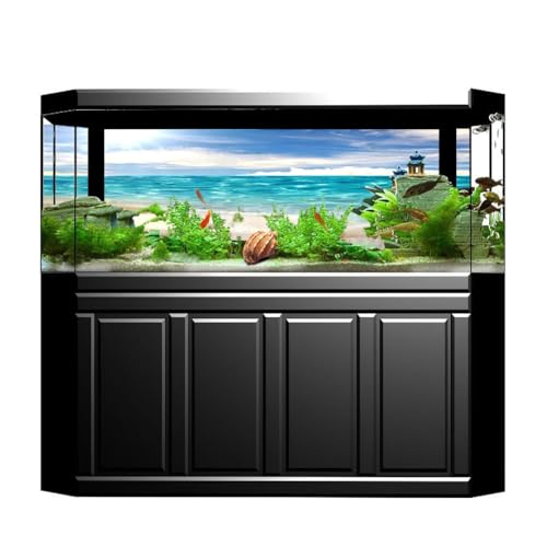 24in Fish Tank PVC Sticker Undersea Corals Aquarium Decorative Sticker Sea Star Paintings Fish Tank Background Decor