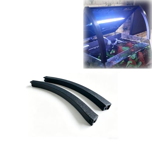 Aquarium Lid Support Arms for Fluval Flex 57L 15 Gallon Tank, Lid Holder Props Fish Tank Cover Support Bracket (Black) - color: black