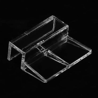 Aquarium Glass Cover Clip, 20Pcs/Set Clear Acrylic Clip Holder Support Clamp Accessory for Aquarium Fishtank(10mm)