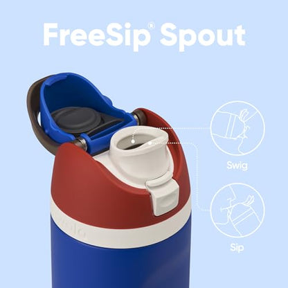 Owala Marvel FreeSip Stainless Steel Water Bottle 24 oz Captain America - color: Captain America, size: 24 Ounces