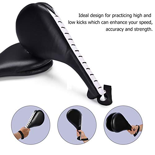 Martial Arts Training Target for Kickboxing and Karate, a Double Kick Pad with Two Striking Leaves for TKD Practice Kicking Pad Drills for Adults and Youth