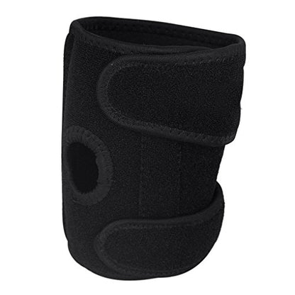 1 PC Adjustable Compression Recovery Elbow Brace Support Anti-Slip Fitness Sports Protection Gear Elbow Pad Guard for Sprain, Pain Relief, Tendonitis, Tennis&Golf Elbow Treatment - color: Black