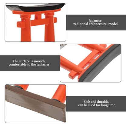 BESPORTBLE Mini Torii Gate Aquarium Decor Resin Ornament for Japanese Zen Garden and Fish Tank Small Traditional Shinto Shrine Model 3.54 Inch