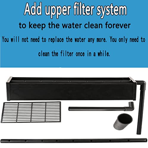 124Gal LED Aquarium Kit Upright Fish Tank Large Glass Fishbowl Glsaa Bar for Patios Living Office Room and Kitchen