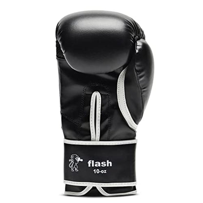 LEONE 1947, Flash Boxing Gloves - color: black, size: 10OZ