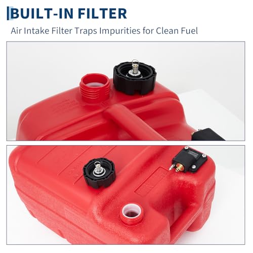 GarveeLife 6 Gallon Marine Tank, Marine Boat Tank with I-Shaped Handle, 24 L Marine Transfer Tank with Hose