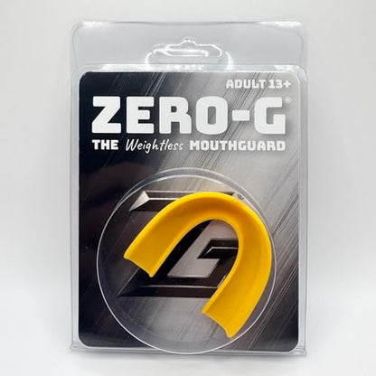Zero-G Adult Mouthguard Yellow 1-Pack, Boil & Bite for Contact Sports - color: Yellow