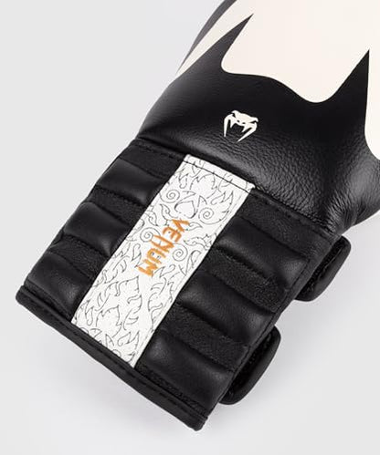 Venum Reverso Boxing Gloves - color: Snow White/Black, size: 10oz