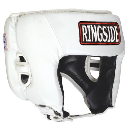 Ringside Competition Boxing Muay Thai MMA Sparring Head Protection Headgear Without Cheeks - color: Black, size: Medium