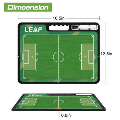 Coach Board Premium Tactical Clipboard Two Sides with Full & Half Court Dry Erase Marker Board for Basketball, Baseball, Soccer, Football, Hockey - color: Hand Held-Soccer Board