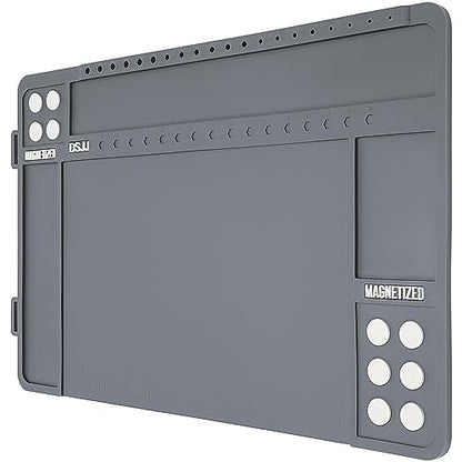 Gun Cleaning Mat, Premium Magnetic Pad With Organizer Parts Tray, Anti-Slip Rubberized Pistol Mat, Protective Workbench Mat for Gun Cleaning (16.5"x 10.43")