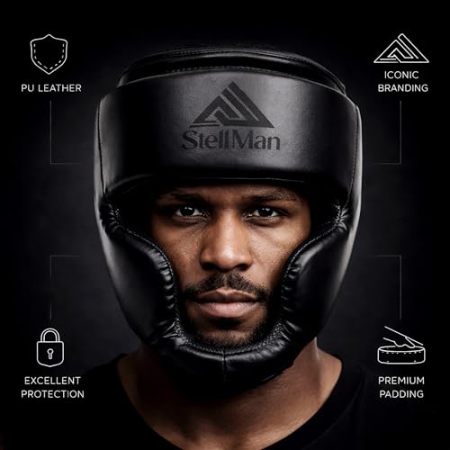Boxing Headgear for MMA Training, Adjustable Padded Protective Helmet – Muay Thai, Kickboxing, Karate, Taekwondo & Martial Arts Sparring - size: L/XL KAVROX