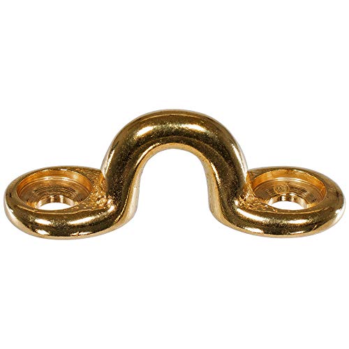 Brass Footman Loop 1 1/16 Inch - 20 Pack