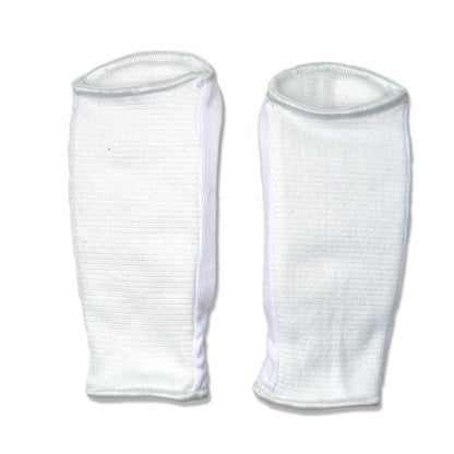 Cloth Forearm Guard Taekwondo, Martial Arts, MMA Forearm Protective Gear Protector for Sparring (Black/White; Child Small to Adult XL) - size: X-Large, style: White