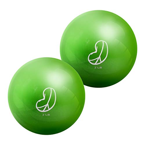 Bean Products Soft Weighted Balls for Exercise - Soft and Safe Workout Balls for Yoga, Rehab, Pilates and Fitness - Latex Free, Easy to Grip, Versatile Physical Therapy Exercise Ball - color: 2 Lbs-Pair