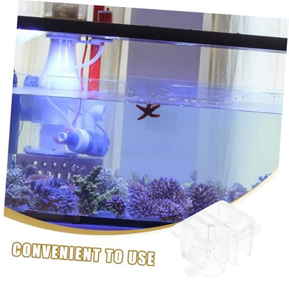 Mikikit Robust Aquarium Water Holder Fish Tank Tubing Clamp Acrylic Tool Rack Accessory