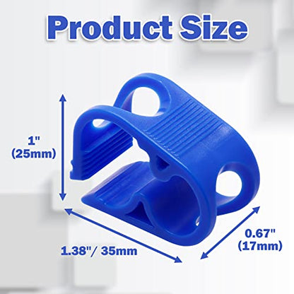 Murtenze 6Pcs Siphon Hose Clamp, Flow Control Clamp Adjustable Tube Clamp Plastic Tubing Clamps, Blue